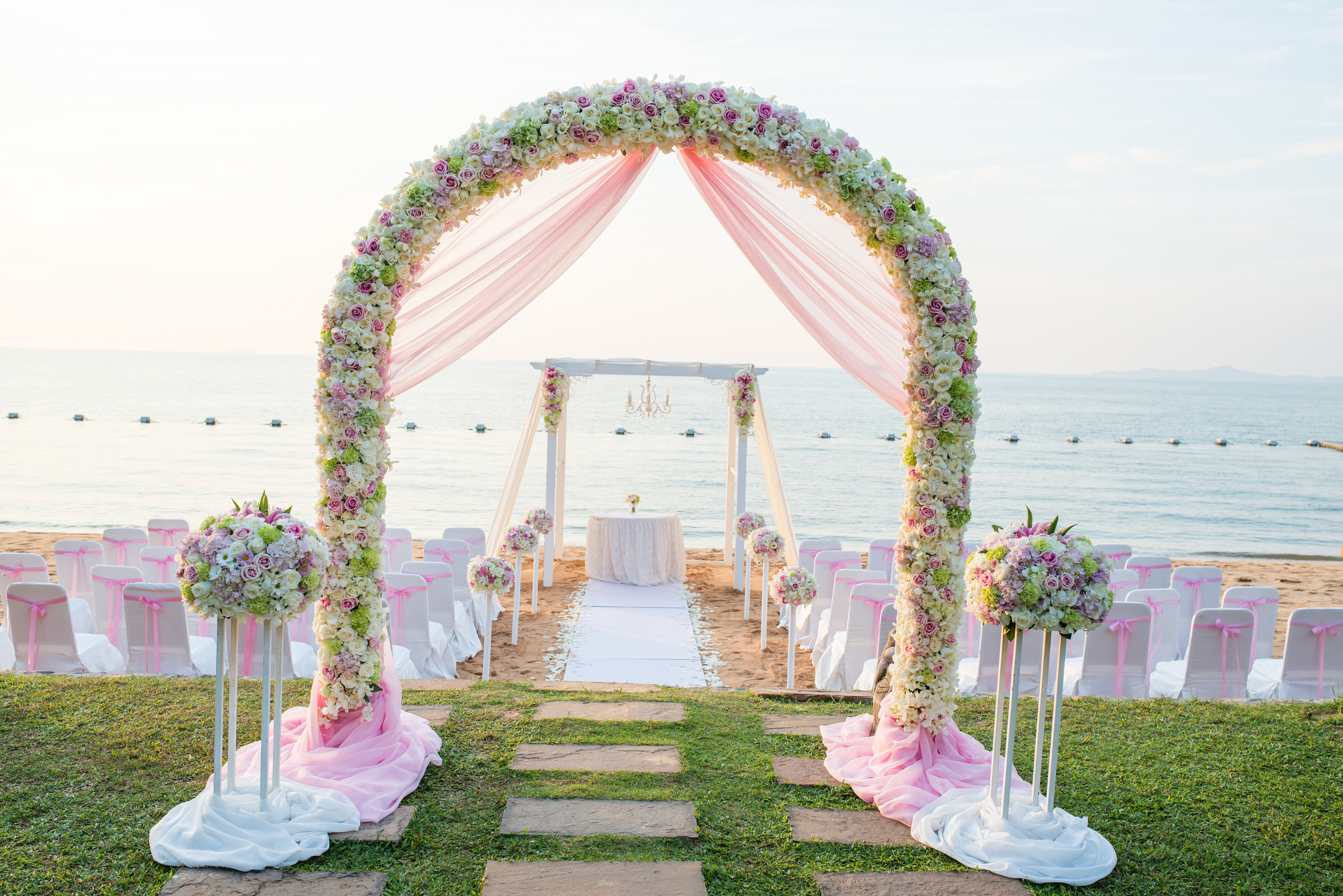 Beach Wedding Setup